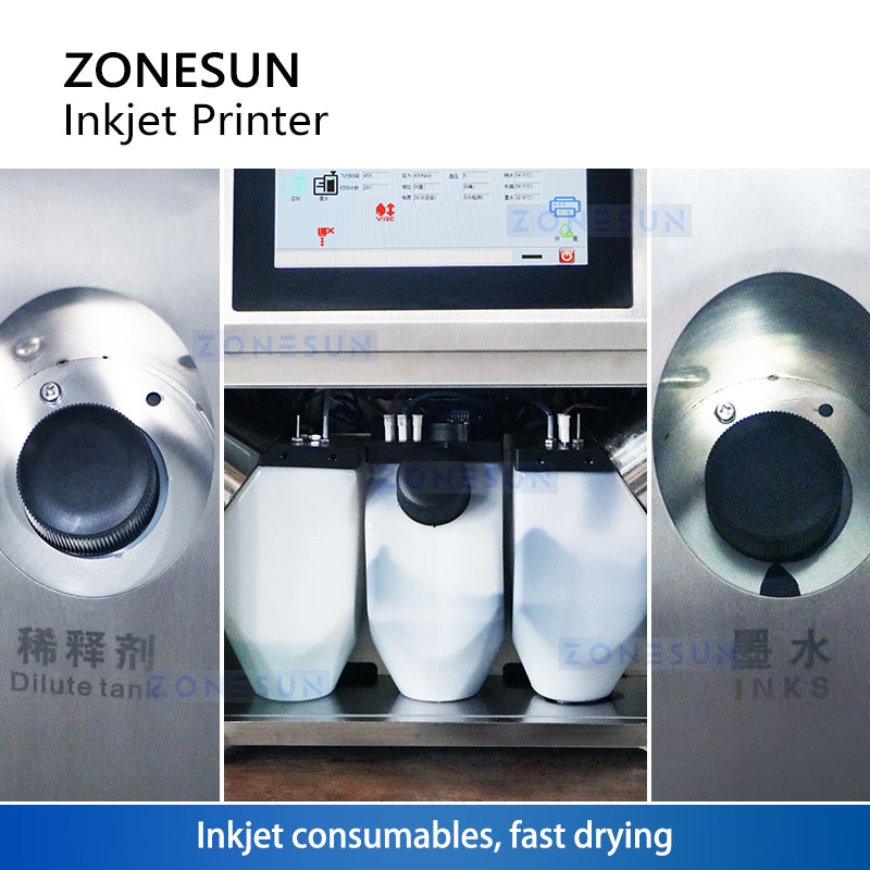 Zonesun ZS-IIP800 Continuous Inkjet Printer Ink Cartridge