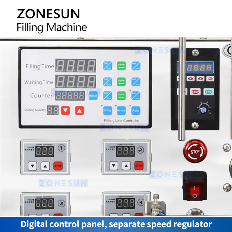 Zonesun ZS-DTMP4D Liquid Filling Machine Control Panel