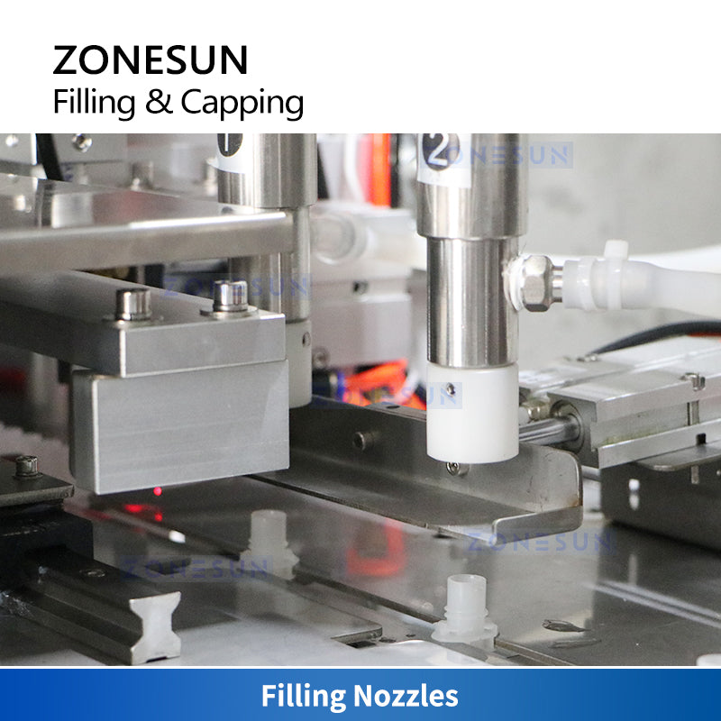 ZONESUN ZS-ASP2 Automatic Spout Pouch Filling and Capping Machine Filling Station