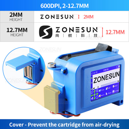 ZONESUN ZS-DC1 Portable Handheld Inkjet Printer Coding Machine