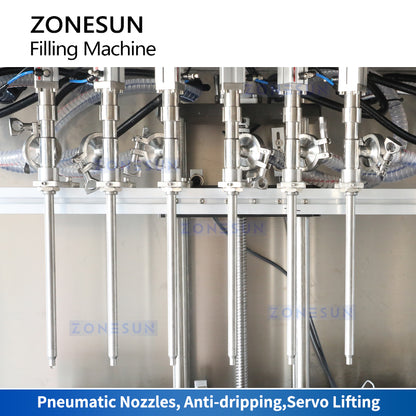 Zonesun ZS-CL6T Automatic Liquid Filling Machine Filling Heads