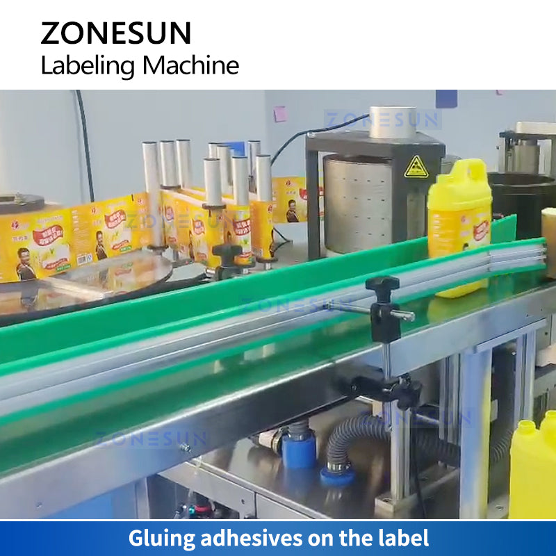 ZONESUN Automatic Hot Melt Glue Labeling Machine ZS-GTB12S Hot Melt Labeling