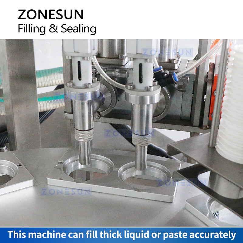 ZONESUN ZS-AFS07 Automatic Cup Filling and Sealing Machine Filling Station
