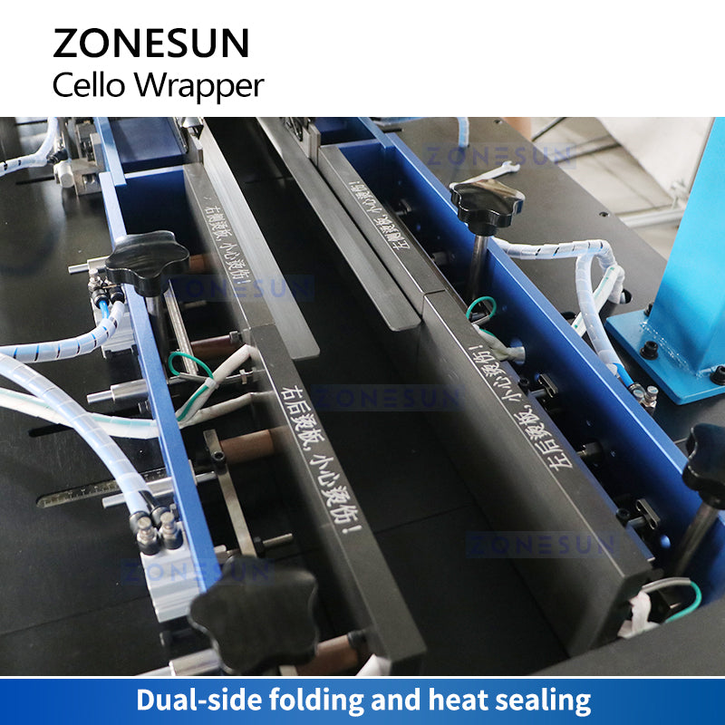 ZONESUN ZS-MSFM750A Automatic Cellophane Packaging Machine Cello Wrapper