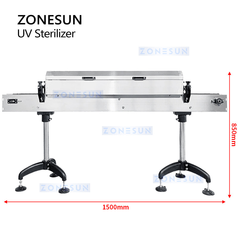 Zonesun ZS-UVS1 UV Sterilizer Size