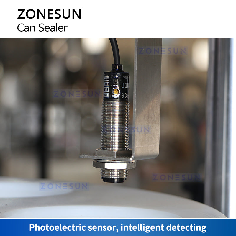 ZONESUN Automatic Can Seaming Machine Tin Sealer ZS-AFK300 Sensor