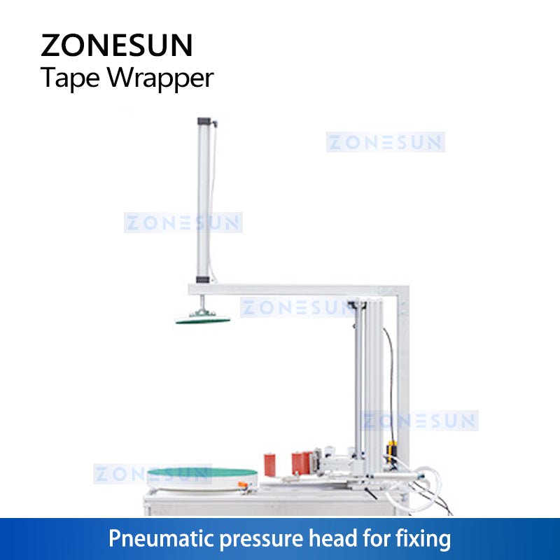 ZONESUN Automatic Tape Wrapping Machine ZS-TW5050 Pressure Head