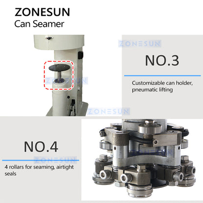 Zonesun ZS-CS2 Can Seamer | Large-sized Rectangular Cans