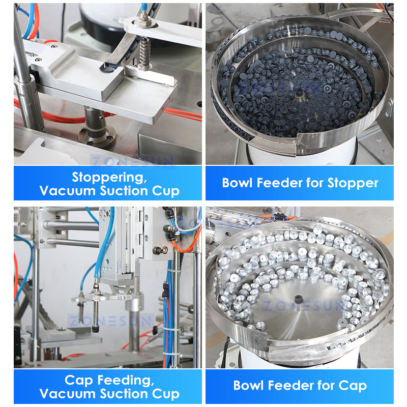 Zonesun ZS-AFC41 Vial Filling & Capping Monoblock Feeders