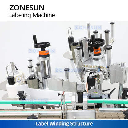 Zonesun ZS-TB822R Bottle Neck & Body Labeling Machine