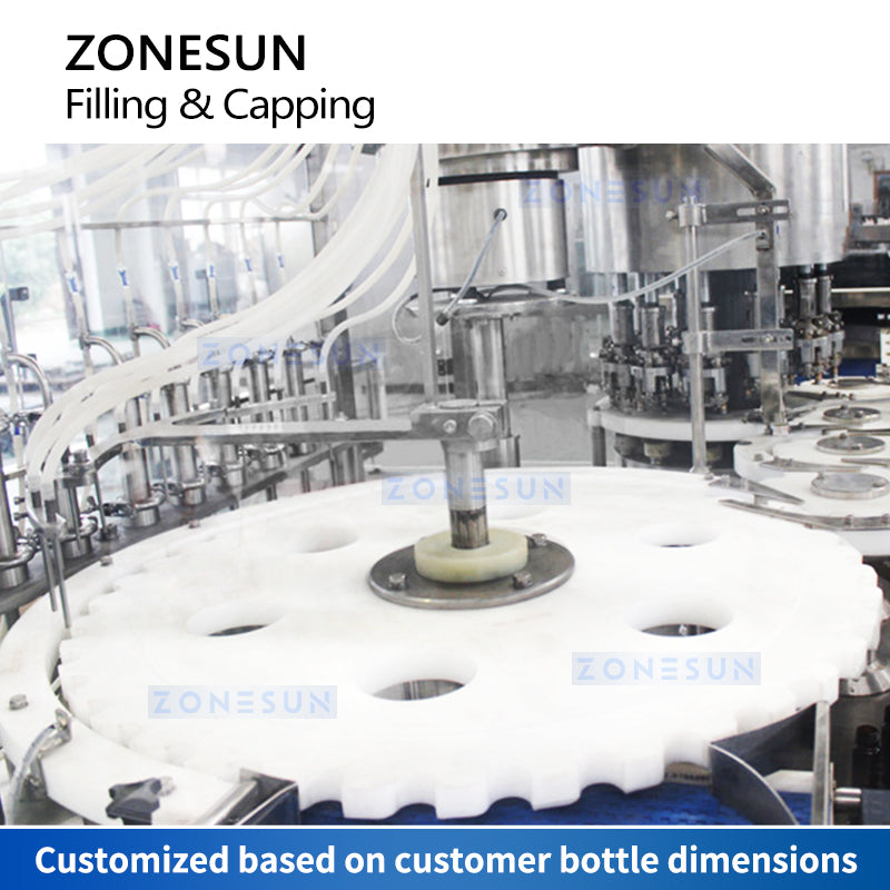 ZONESUN Automatic Vial Filling and Capping Machine ZS-AFC16P Star Wheel