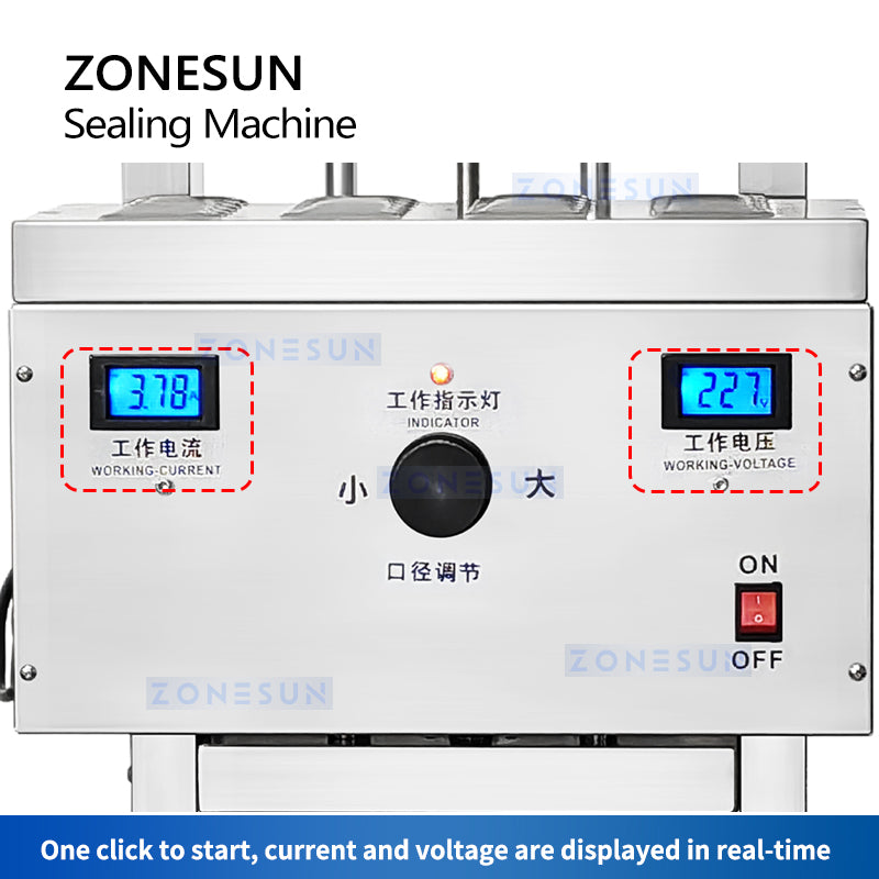 Zonesun ZS-FS2200 Induction Sealer Controls