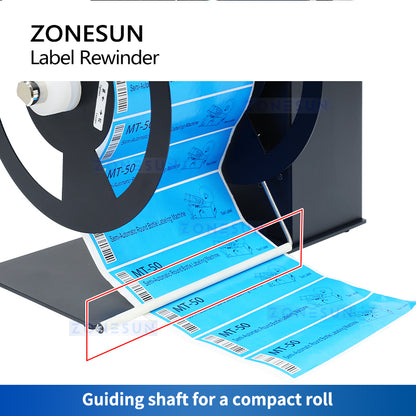 ZONESUN ZS-LRA8 Rebobinador Automático de Etiquetas 