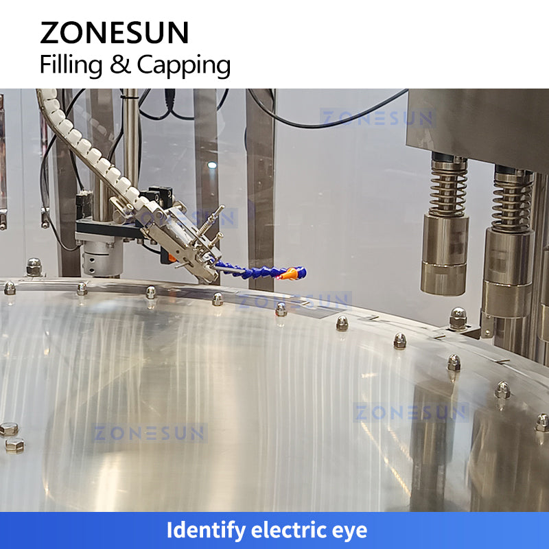 Zonesun ZS-SPFC6 High Speed Spout Pouch Filling and Capping Machine Sensor