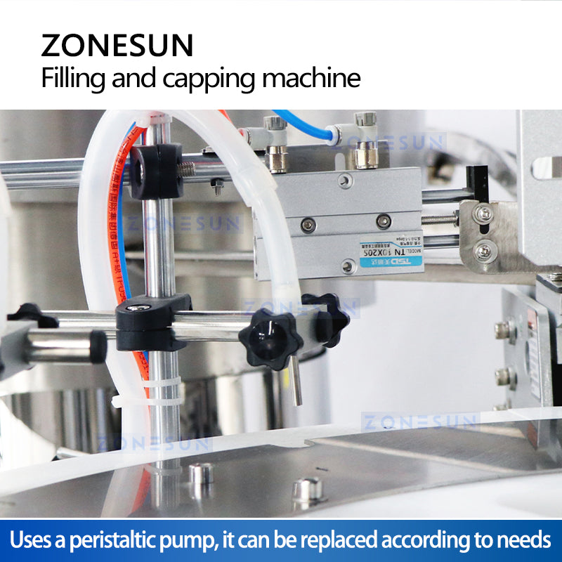 Zonesun ZS-AFC33 Monoblock Filling & Capping Machine Filling Station