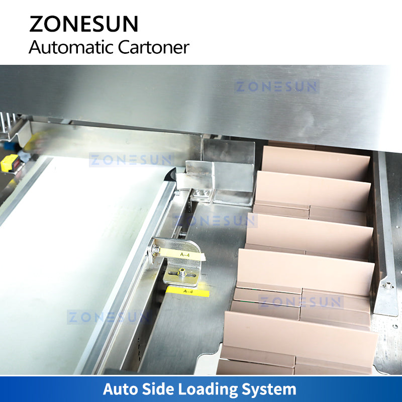 Zonesun ZS-MSZH70 Hot Melt Glue Cartoning Machine Auto Side Loading System