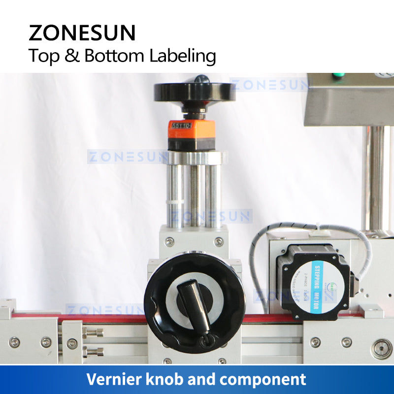 ZONESUN ZS-TB602 Automatic Flat Surface Labeling Machine Top and Bottom Label Applicator