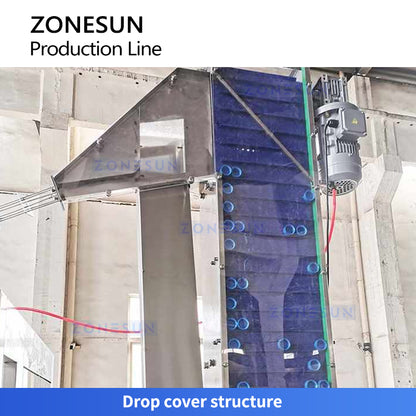 Zonesun ZS-XFCL12 High Speed Glass Bottle Filling and Capping Monoblock Cap Elevator