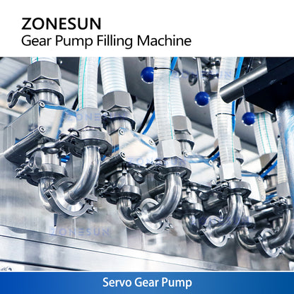 Zonesun ZS-VTGP8D Gear Pump Paste Filling Machine Servo Gear Pump