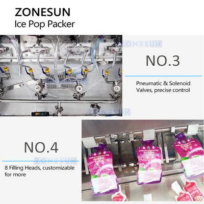 Zonesun ZS-FS8 Ice Pop Packer | Stick Packing Machine