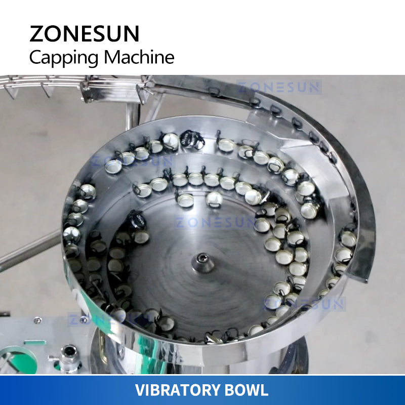 Zonesun Automatic ROPP Capping Machine Bowl Feeder