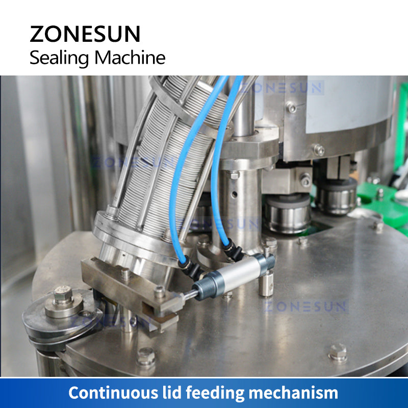 ZONESUN ZS-CFS18-4 Automatic Beer Canning Line Tin Can Filling and Sealing Machine