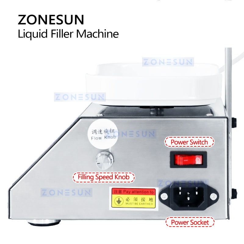 ZONESUN ZS-M90 1-50ml pequena máquina automática de pesagem de líquidos