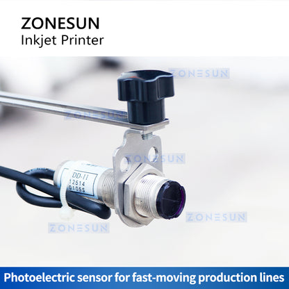 Máquina de codificación de fecha de inyección de tinta multilingüe de mesa ZONESUN ZS-TIP15