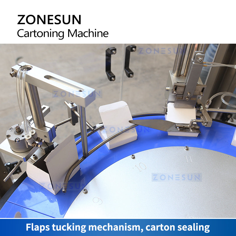 ZONESUN ZS-MSZH50L Automatic Vertical Cartoning Machine Star Wheel