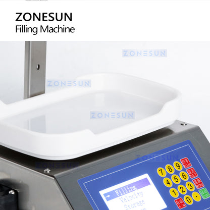 ZONESUN M-1080S Semi-automática bomba de diafragma máquina de enchimento de pesagem de líquido