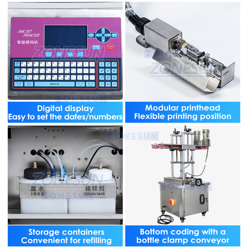 Zonesun Production Line ZS-FAL180B1 Inkjet Printer