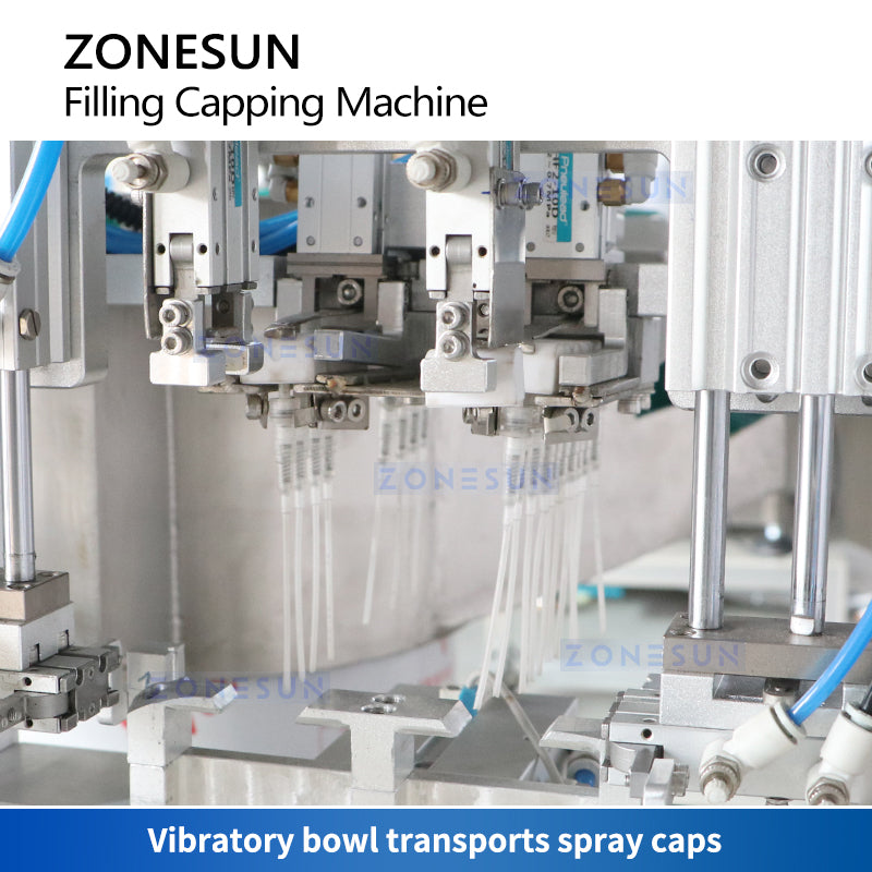 ZONESUN Automatic Pocket Perfume Packaging Machine Cap Feeding