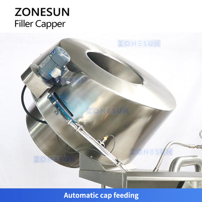 Zonesun ZS-FAL180B10 Piston Filler & Steam Vacuum Capper