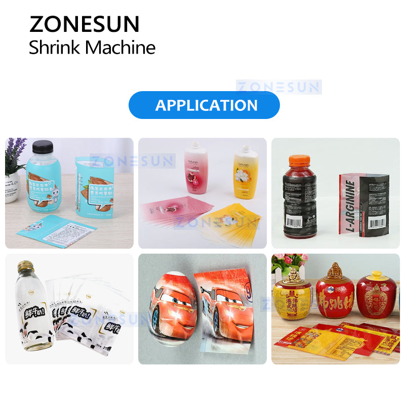 Zonesun ZS-ZQ15 Steam Shrink Sleeve Tunnel Application