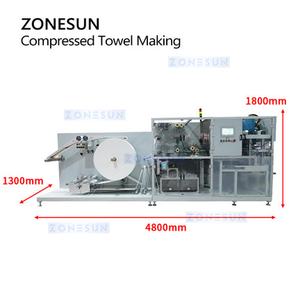 ZONESUN ZS-HAN9800 Automatic Compressed Towel Making Machine