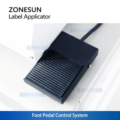 Zonesun ZS-TB805 Oval Bottle Label Applicator Foot Switch
