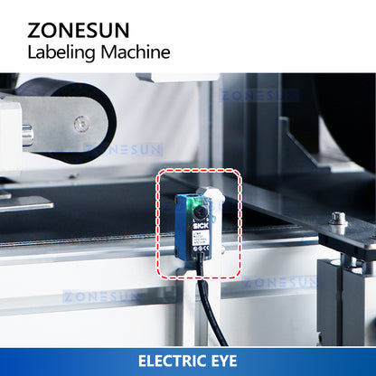 ZONESUN ZS-TB831ST Automatic Three Side Labeling Machine Flat Surface Label Applicator