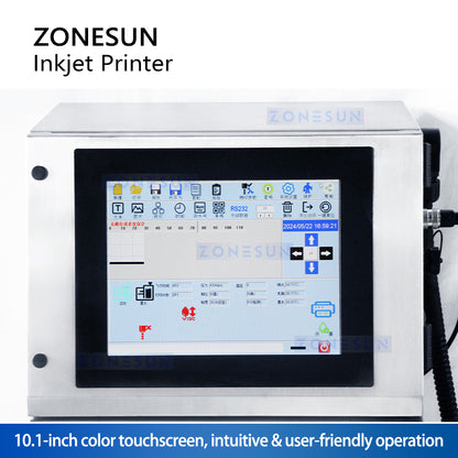 Zonesun ZS-IIP800 Continuous Inkjet Printer Touch Screen