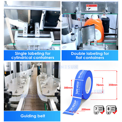 Zonesun Liquid Packaging Line ZS-FAL180Z7 Labeling Machine