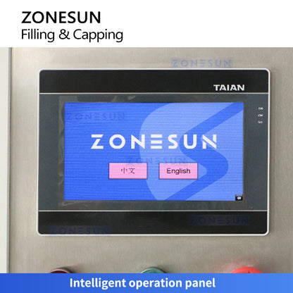 Zonesun ZS-SPFC6 High Speed Spout Pouch Filling and Capping Machine Operation Panel