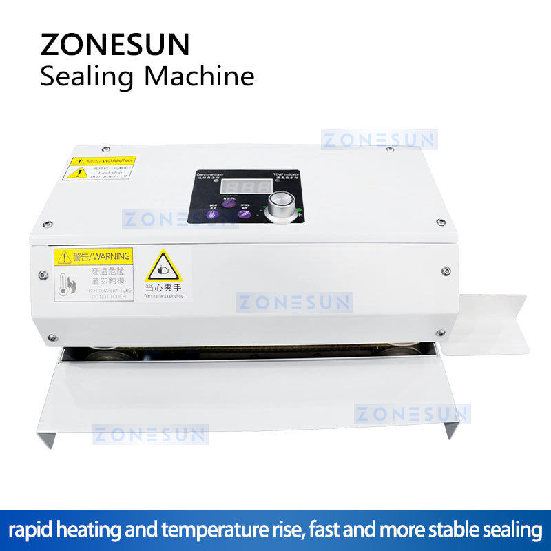 ZONESUN ZS-GLF100 Continuous Band Sealer Bag Sealing Machine