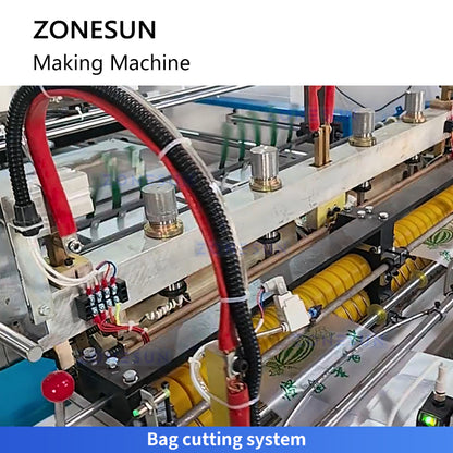 Zonesun ZS-PZD2 Dual Channel Plastic Bag Making Machine Cutting System