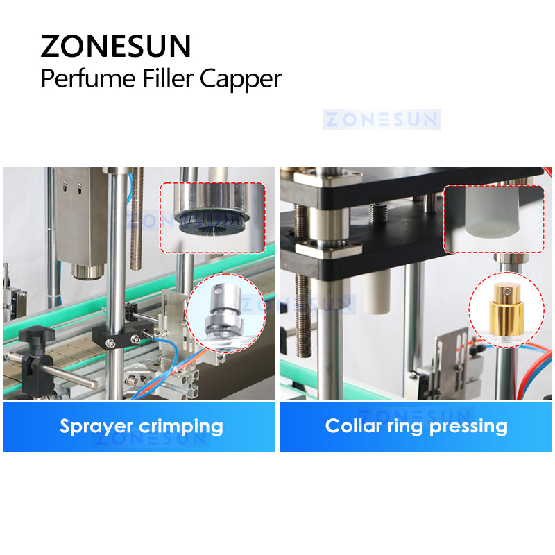 ZONESUN perfume filling and sealing machine