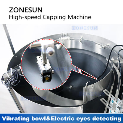 Zonesun High Speed Capping Machine ZS-FXZ101 Bowl Feeder