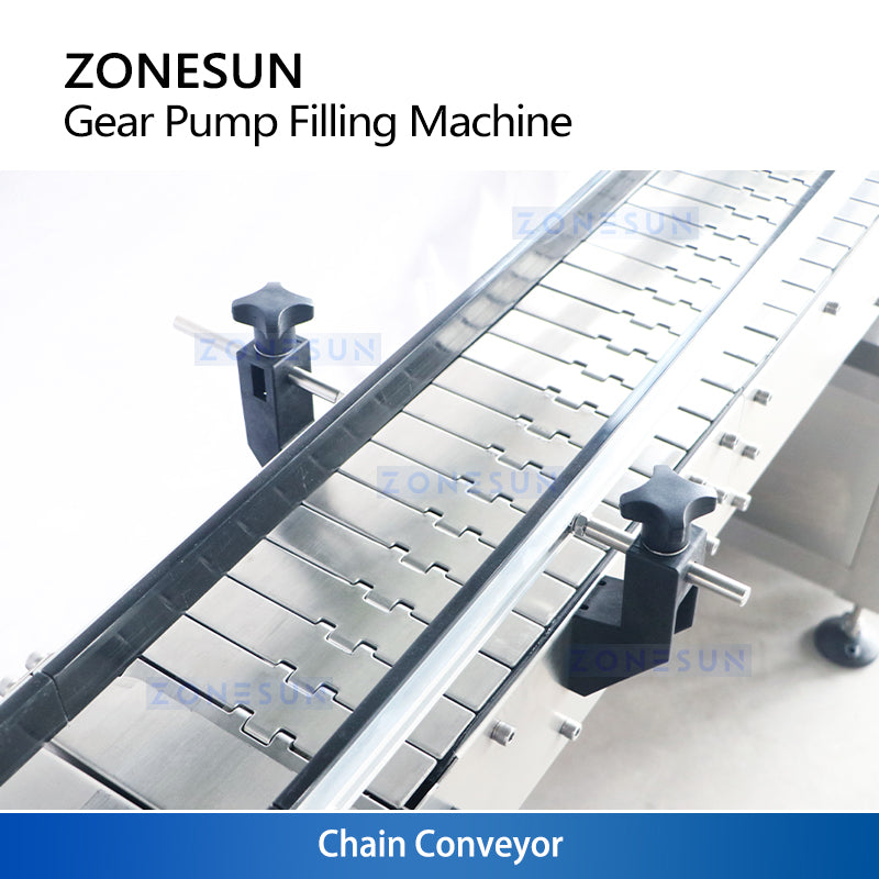 Zonesun ZS-VTGP8D Gear Pump Paste Filling Machine Stainless Steel Conveyor