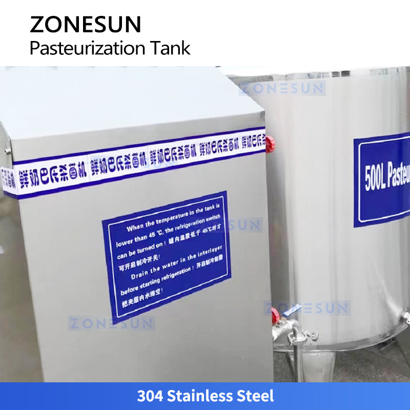 Zonesun ZS-PRT100L Pasteurization & Refrigeration Tank Stainless Steel