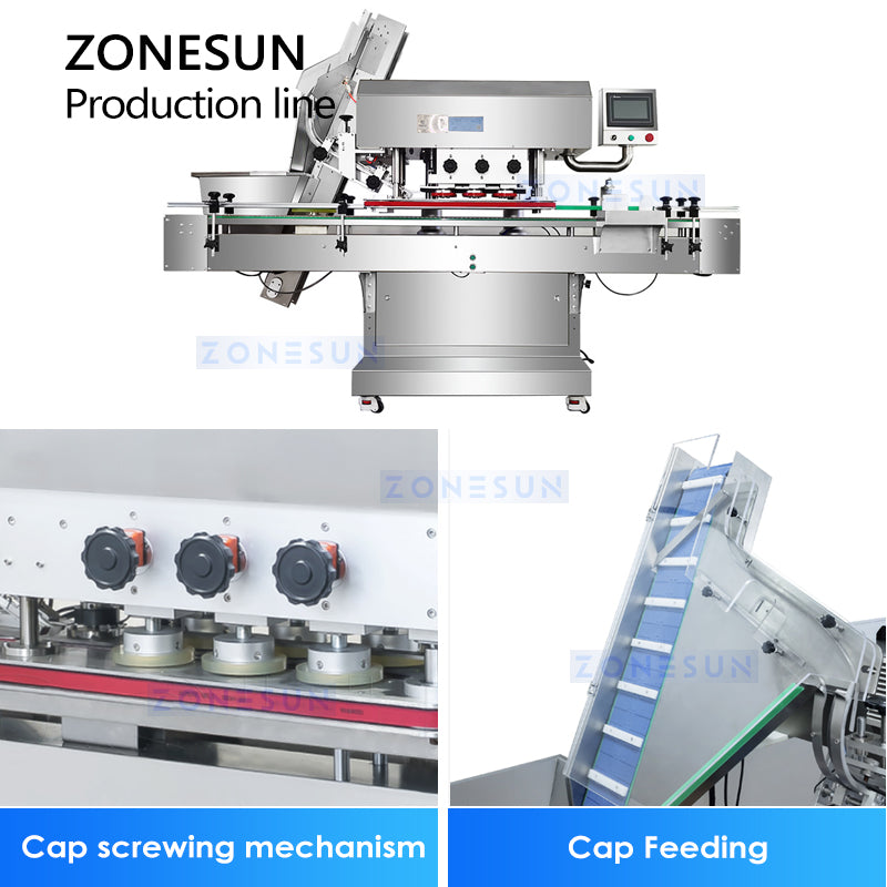 Automatic Gummy Candy Counting Bottling Line Capping Machine