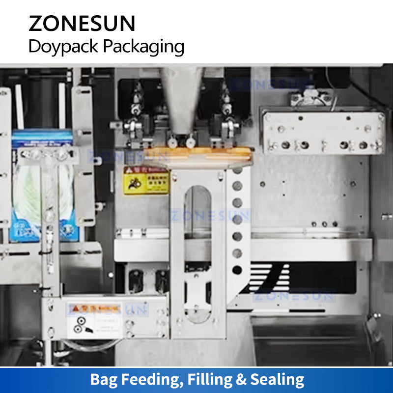 ZS-FSGT1 Liquid Pouch Filling and Sealing Machine Work Stations
