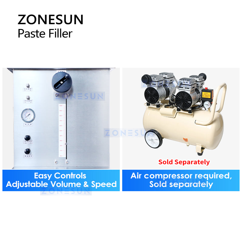 ZONESUN ZS-WCHJ1 Piston Filler Thick Liquid Filling Machine