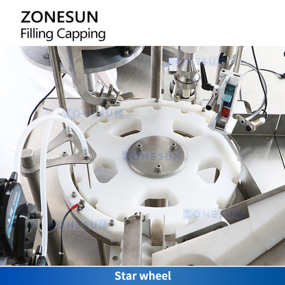 Zonesun ZS-AFC37 Rotary Filling and Capping Monoblock Star Wheel